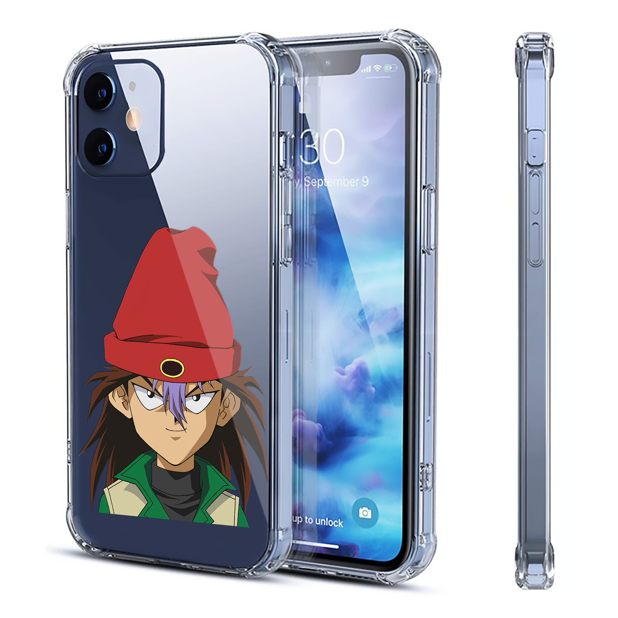 （画像用） 遊☆戯☆王 Yu-Gi-Oh! 【iPhone 12シリーズ対応】透明スマホケース（クリアソフトケース）